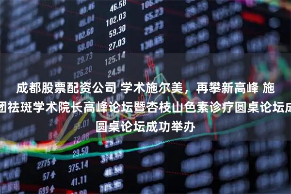 成都股票配资公司 学术施尔美,再攀新高峰 施尔美集团祛斑学术院长高峰论坛暨杏枝山色素诊疗圆桌论坛成功举办